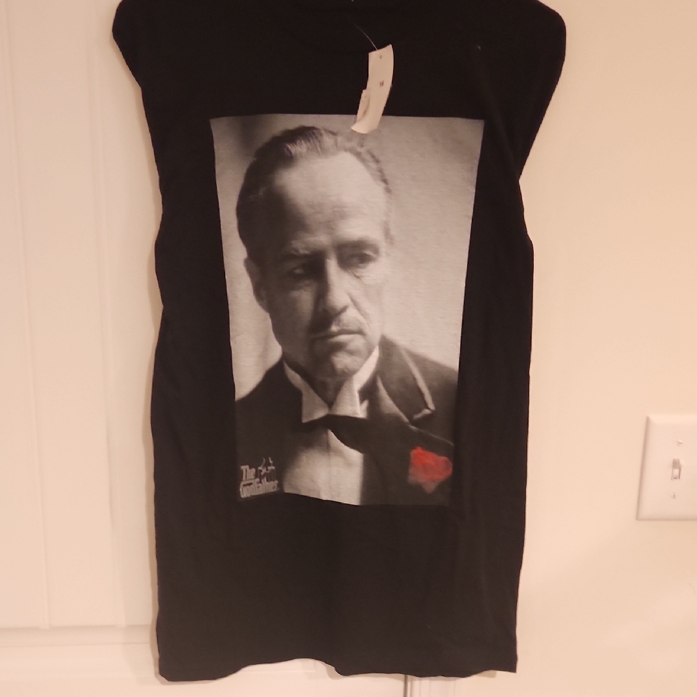 Black Graphic Men's Tank Top